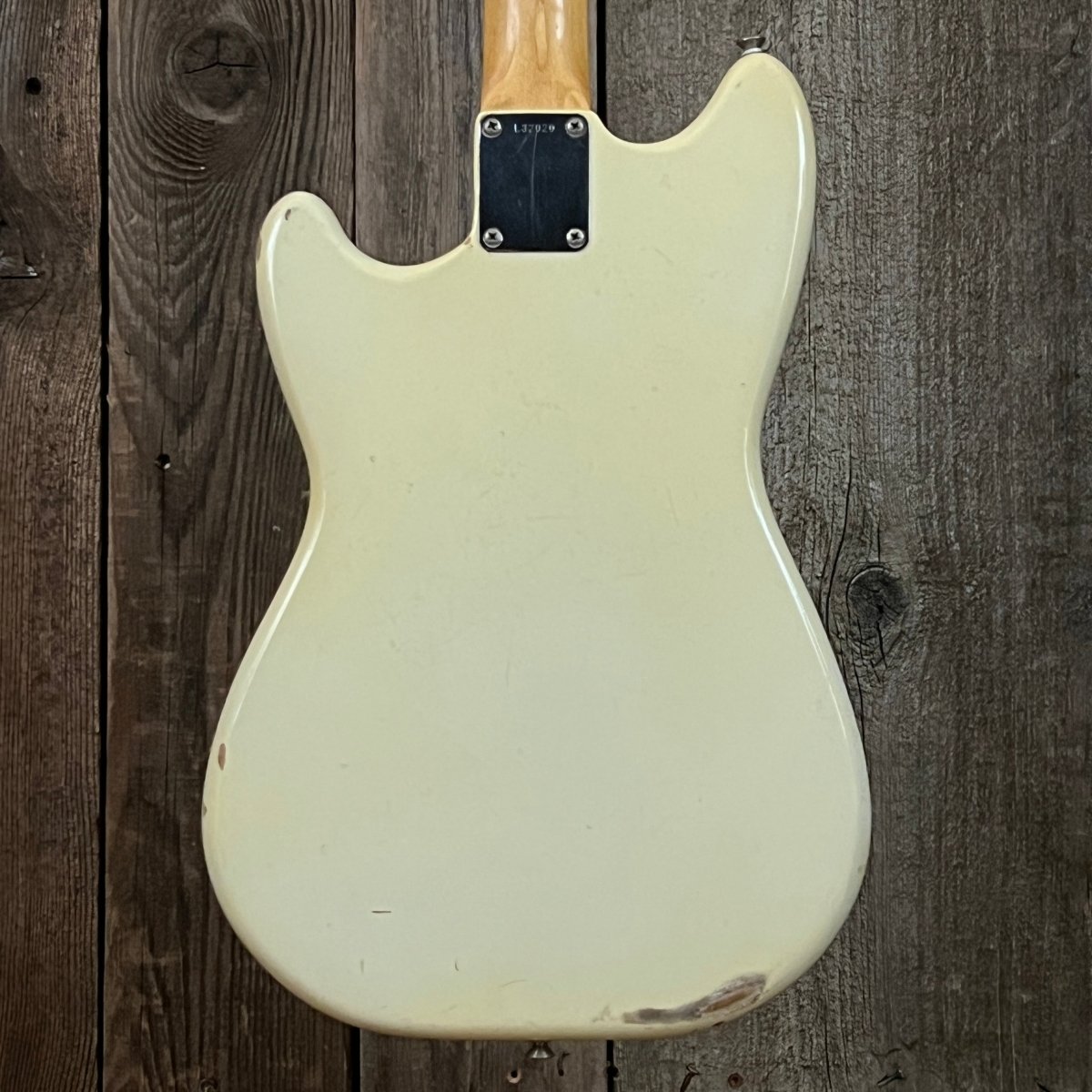 SOLD - Fender Duo Sonic 1964 Olympic White Pre CBS Clay Dot - Mahar's Vintage Guitars