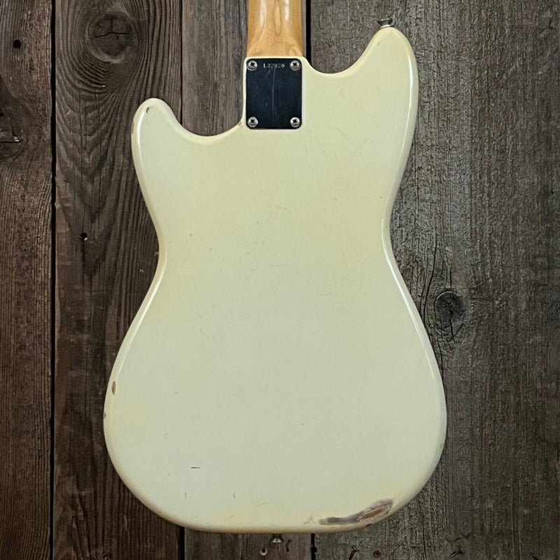SOLD - Fender Duo Sonic 1964 Olympic White Pre CBS Clay Dot - Mahar's Vintage Guitars