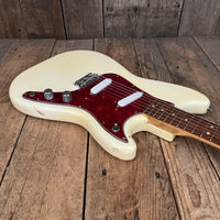 SOLD - Fender Duo Sonic 1964 Olympic White Pre CBS Clay Dot - Mahar's Vintage Guitars