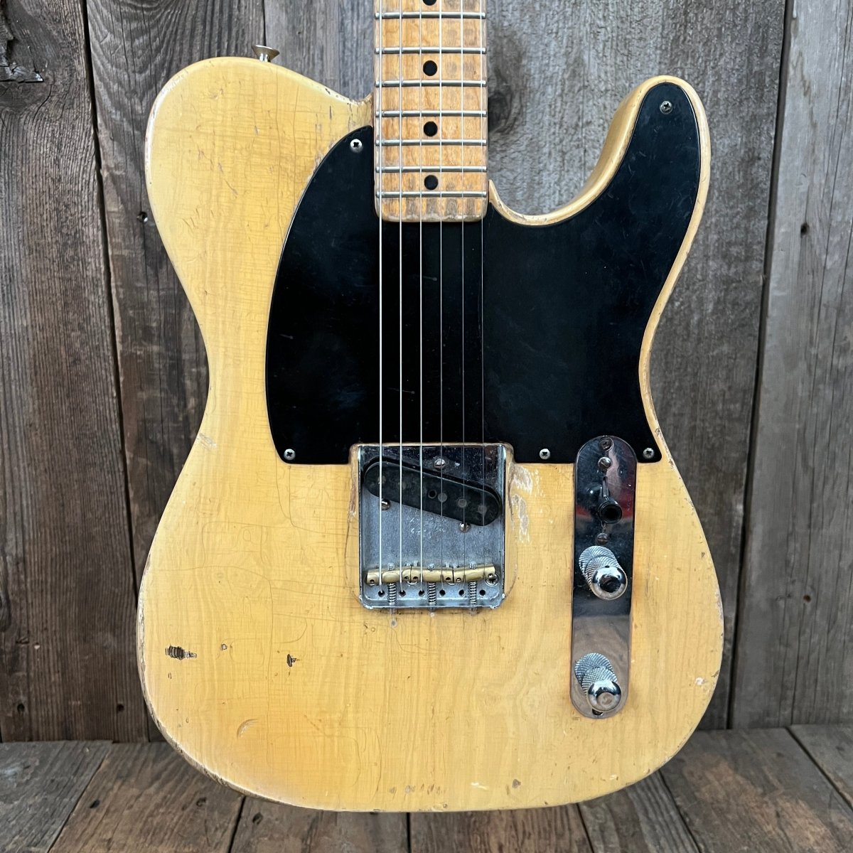 SOLD - Fender Esquire Blackguard 1952 Blonde - Mahar's Vintage Guitars