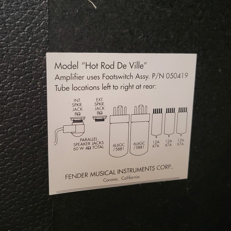 SOLD - Fender Hot Rod DeVille 4x10 Guitar Combo Amp - Mahar's Vintage Guitars