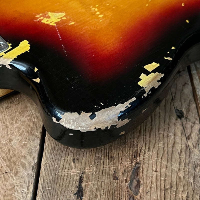 SOLD - Fender Jaguar 1963 Sunburst Pre CBS Vintage Electric Guitar Clay Dot - Mahar's Vintage Guitars