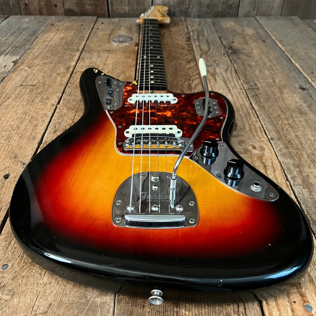 SOLD - Fender Jaguar 1963 Sunburst Pre CBS Vintage Electric Guitar