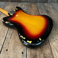 SOLD - Fender Jaguar 1963 Sunburst Pre CBS Vintage Electric Guitar Clay Dot - Mahar's Vintage Guitars