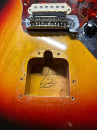 SOLD - Fender Jaguar 1963 Sunburst Pre CBS Vintage Electric Guitar Clay Dot - Mahar's Vintage Guitars