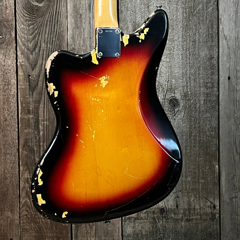 SOLD - Fender Jaguar 1963 Sunburst Pre CBS Vintage Electric Guitar Clay Dot - Mahar's Vintage Guitars
