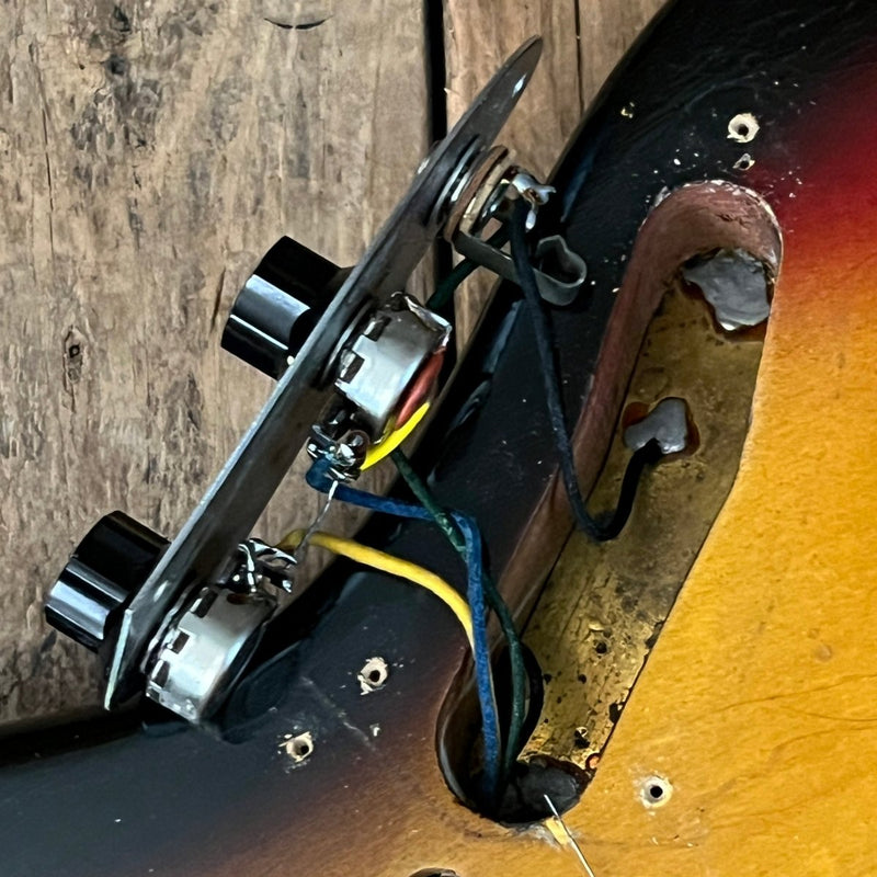 SOLD - Fender Jaguar 1963 Sunburst Pre CBS Vintage Electric Guitar Clay Dot - Mahar's Vintage Guitars