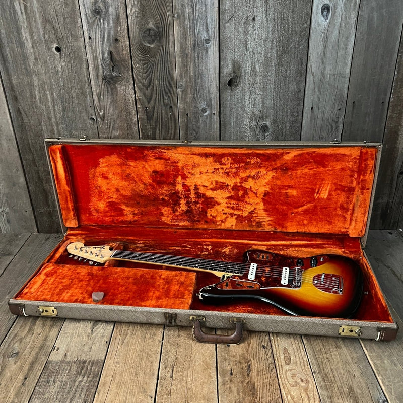 SOLD - Fender Jaguar 1963 Sunburst Pre CBS Vintage Electric Guitar Clay Dot - Mahar's Vintage Guitars