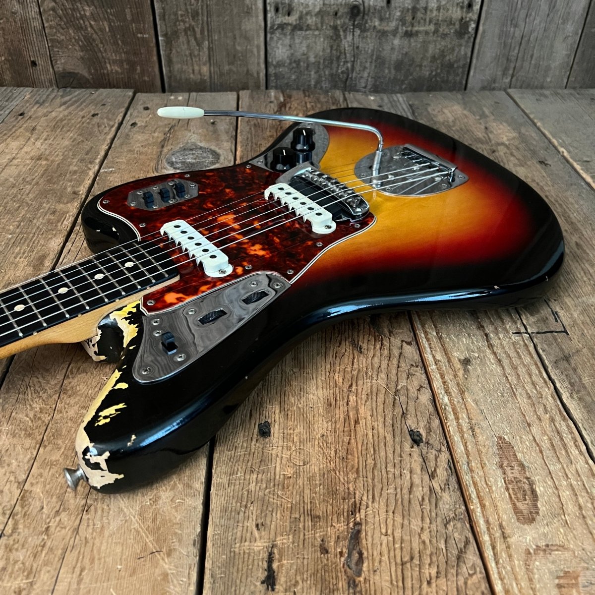 SOLD - Fender Jaguar 1963 Sunburst Pre CBS Vintage Electric Guitar