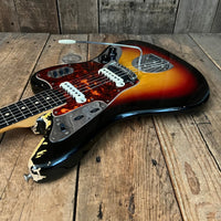 SOLD - Fender Jaguar 1963 Sunburst Pre CBS Vintage Electric Guitar Clay Dot - Mahar's Vintage Guitars