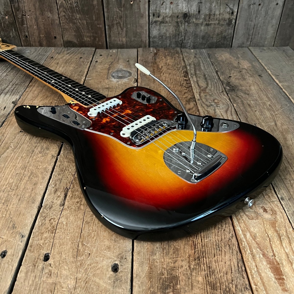 SOLD - Fender Jaguar 1963 Sunburst Pre CBS Vintage Electric Guitar
