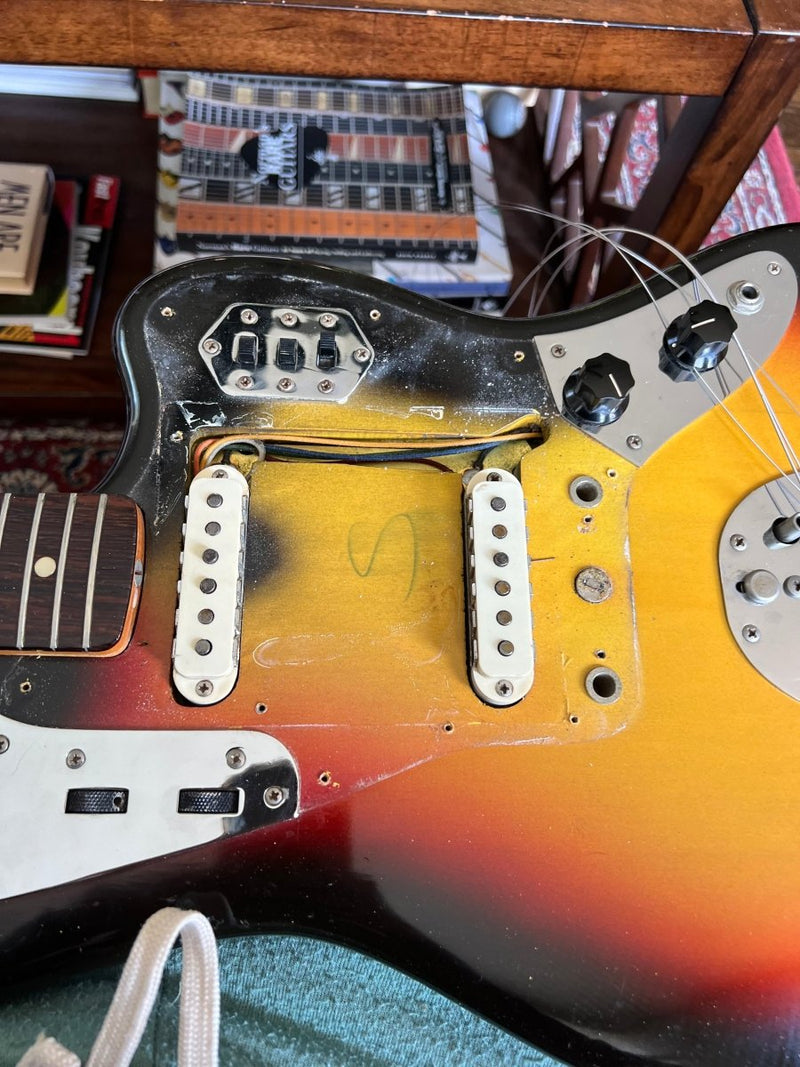 SOLD - Fender Jaguar 1965 Sunburst L Plate Pre CBS - Mahar's Vintage Guitars