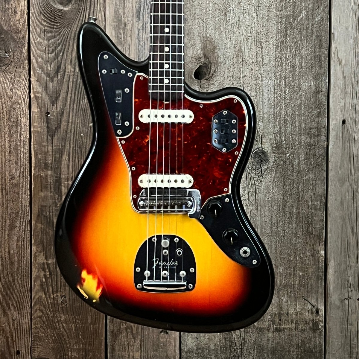 SOLD - Fender Jaguar 1965 Sunburst L Plate Pre CBS - Mahar's Vintage Guitars