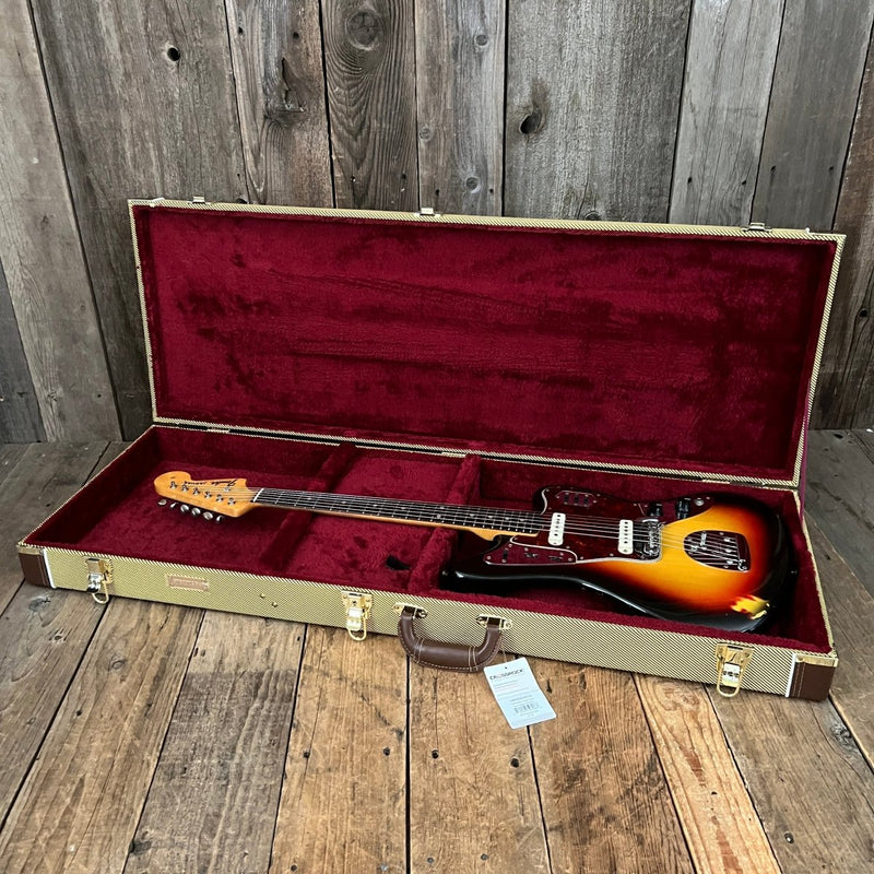 SOLD - Fender Jaguar 1965 Sunburst L Plate Pre CBS - Mahar's Vintage Guitars