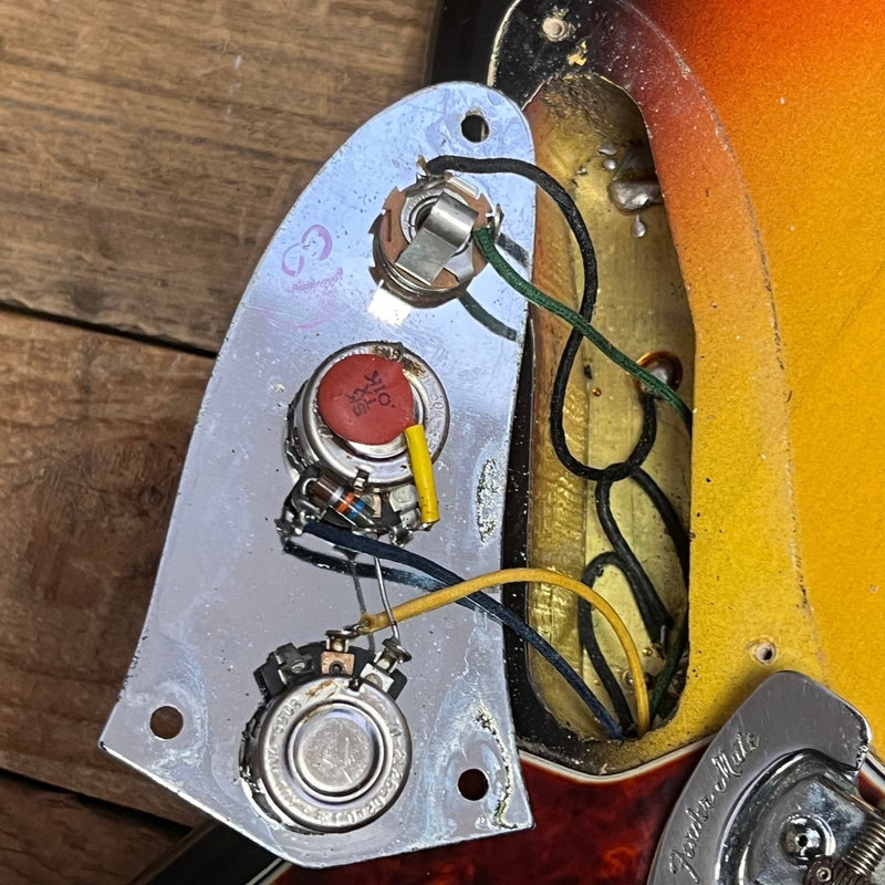 SOLD - Fender Jaguar 1965 Sunburst L Plate Pre CBS - Mahar's Vintage Guitars
