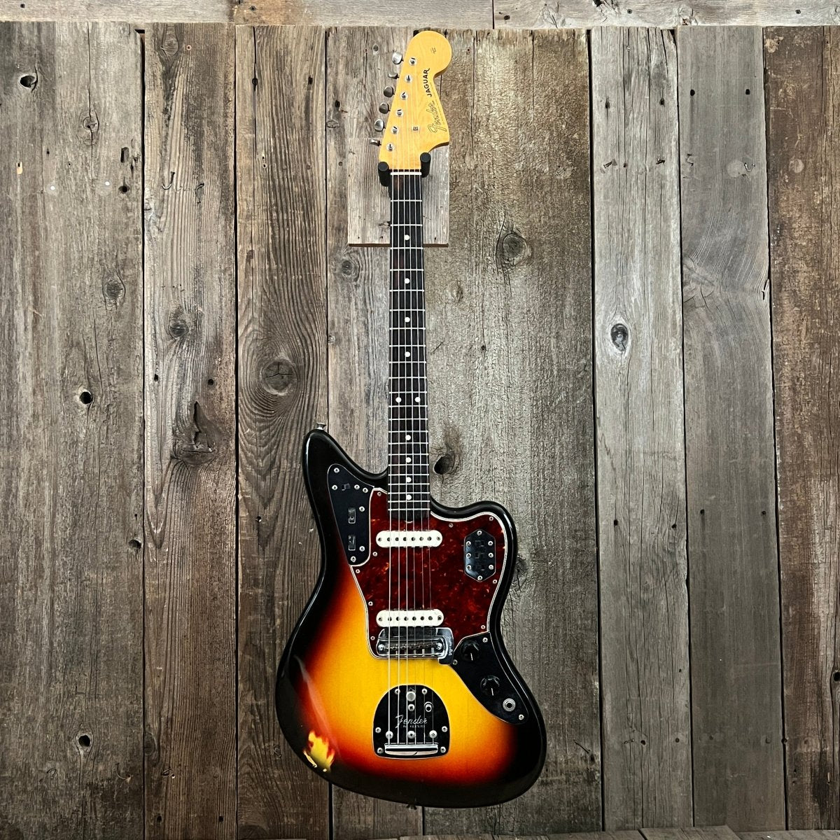 SOLD - Fender Jaguar 1965 Sunburst L Plate Pre CBS - Mahar's Vintage Guitars