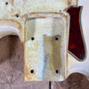 SOLD - Fender Jazz Bass Olympic White Matching Headstock Pre CBS Custom Color 1964 - Mahar's Vintage Guitars