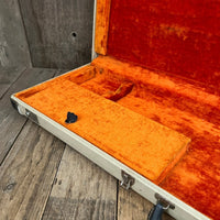 SOLD - Fender Jazzmaster Jaguar Guitar Case 1963 - 1964 White - Mahar's Vintage Guitars