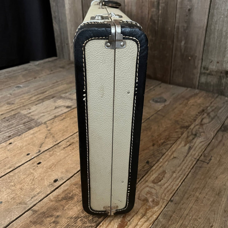 SOLD - Fender Jazzmaster Jaguar Guitar Case 1963 - 1964 White - Mahar's Vintage Guitars