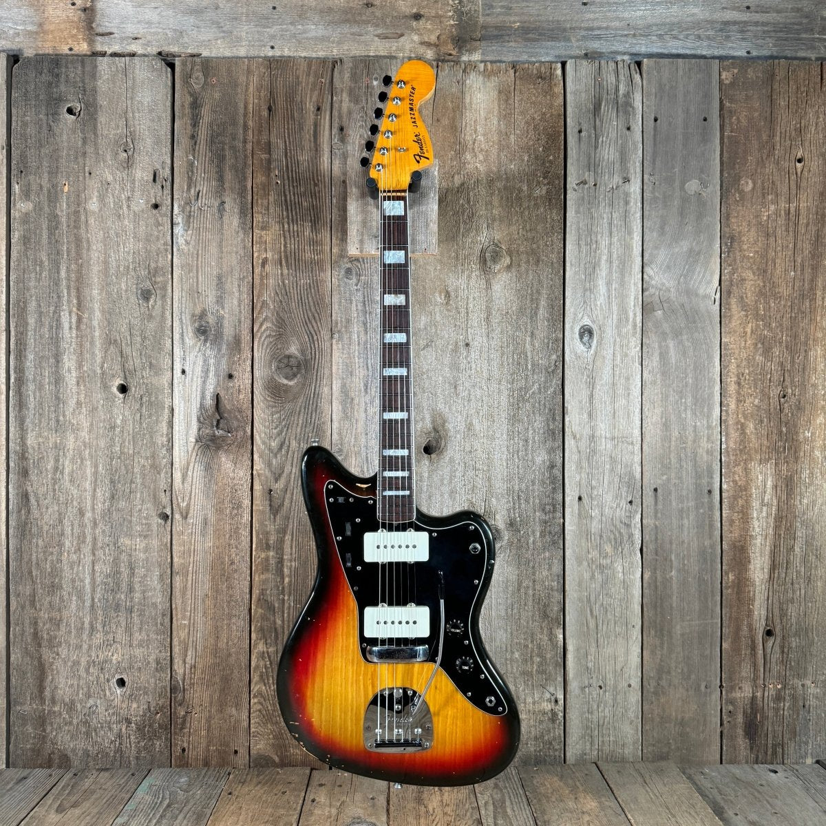SOLD - Fender Jazzmaster Professionally Re-fretted 1978 Sunburst