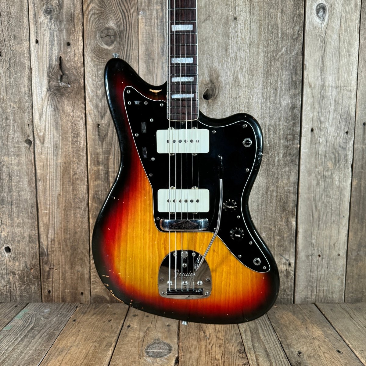 SOLD - Fender Jazzmaster Professionally Re - fretted 1978 Sunburst - Mahar's Vintage Guitars