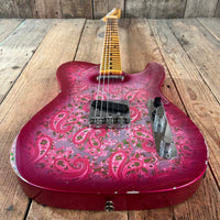 SOLD - Fender LTD '68 Pink Paisley Tele Limited Edition Custom Shop Relic 2023 - Mahar's Vintage Guitars