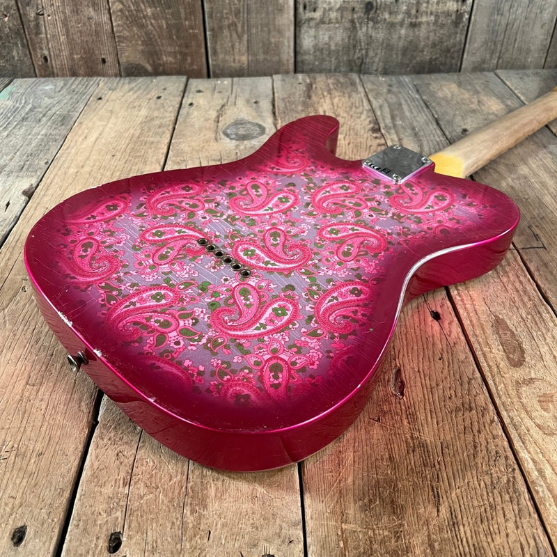 SOLD - Fender LTD '68 Pink Paisley Tele Limited Edition Custom Shop Relic 2023 - Mahar's Vintage Guitars