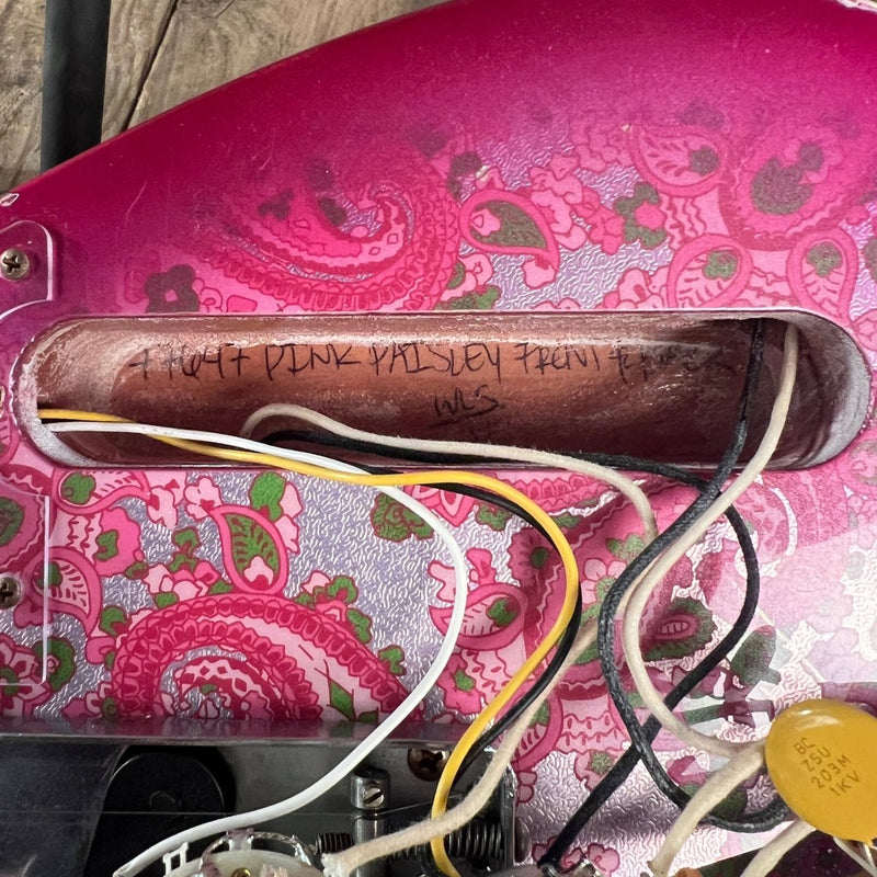 SOLD - Fender LTD '68 Pink Paisley Tele Limited Edition Custom Shop Relic 2023 - Mahar's Vintage Guitars