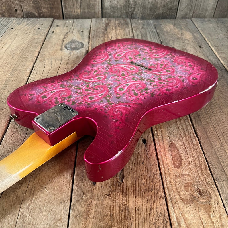 SOLD - Fender LTD '68 Pink Paisley Tele Limited Edition Custom Shop Relic 2023 - Mahar's Vintage Guitars