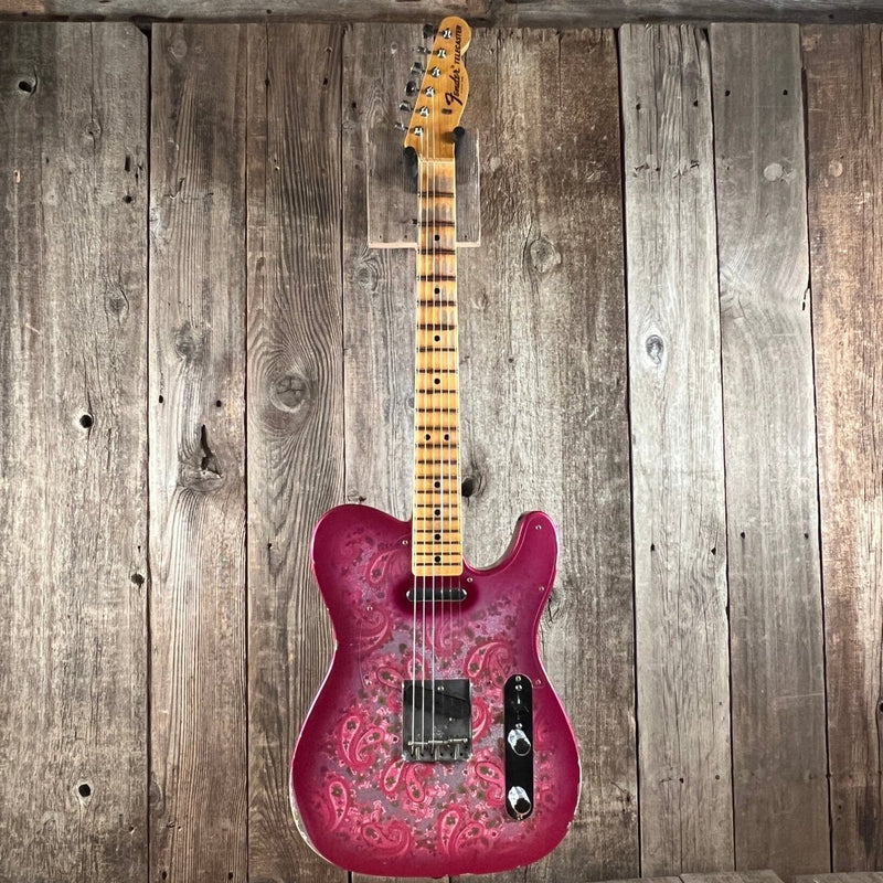 SOLD - Fender LTD '68 Pink Paisley Tele Limited Edition Custom Shop Relic 2023 - Mahar's Vintage Guitars