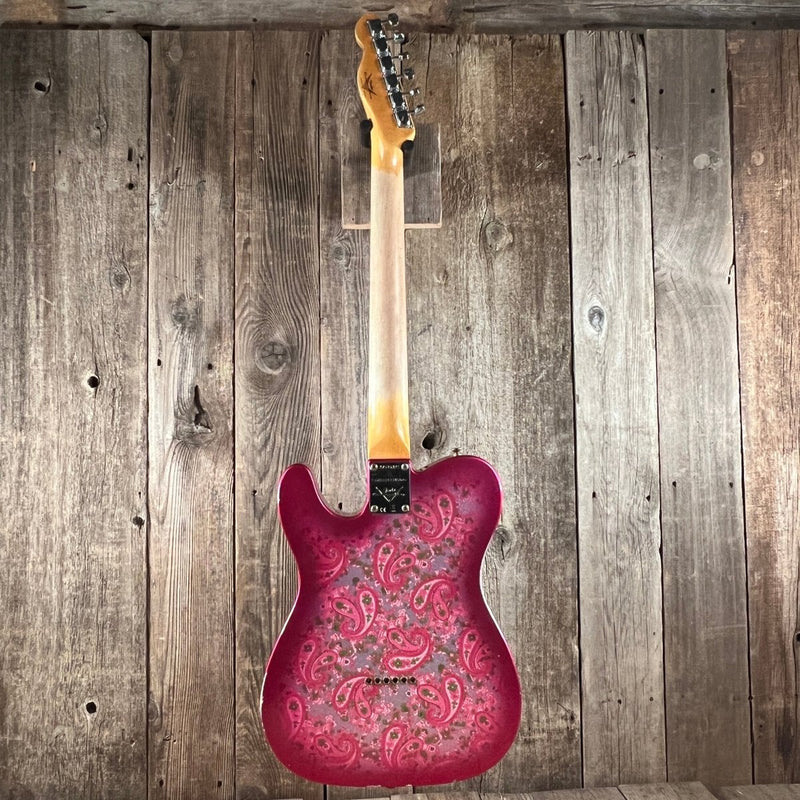 SOLD - Fender LTD '68 Pink Paisley Tele Limited Edition Custom Shop Relic 2023 - Mahar's Vintage Guitars