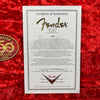SOLD - Fender Masterbuilt Yuriy Shishkov Stratocaster 50th Anniversary Limited 2005 Sunburst - Mahar's Vintage Guitars