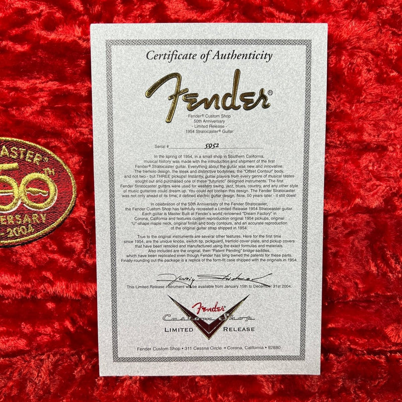 SOLD - Fender Masterbuilt Yuriy Shishkov Stratocaster 50th Anniversary Limited 2005 Sunburst - Mahar's Vintage Guitars