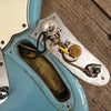 SOLD - Fender Mustang 1965 Mustang Blue Abigail Ybarra wound pickups - Mahar's Vintage Guitars
