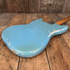 SOLD - Fender Mustang 1965 Mustang Blue Abigail Ybarra wound pickups - Mahar's Vintage Guitars