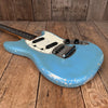 SOLD - Fender Mustang 1965 Mustang Blue Abigail Ybarra wound pickups - Mahar's Vintage Guitars