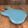 SOLD - Fender Mustang 1965 Mustang Blue Abigail Ybarra wound pickups - Mahar's Vintage Guitars