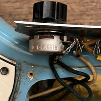 SOLD - Fender Mustang 1965 Mustang Blue Abigail Ybarra wound pickups - Mahar's Vintage Guitars