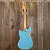 SOLD - Fender Mustang 1965 Mustang Blue Abigail Ybarra wound pickups - Mahar's Vintage Guitars