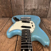 SOLD - Fender Mustang 1965 Mustang Blue Abigail Ybarra wound pickups - Mahar's Vintage Guitars