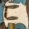 SOLD - Fender Mustang 1965 Mustang Blue Abigail Ybarra wound pickups - Mahar's Vintage Guitars