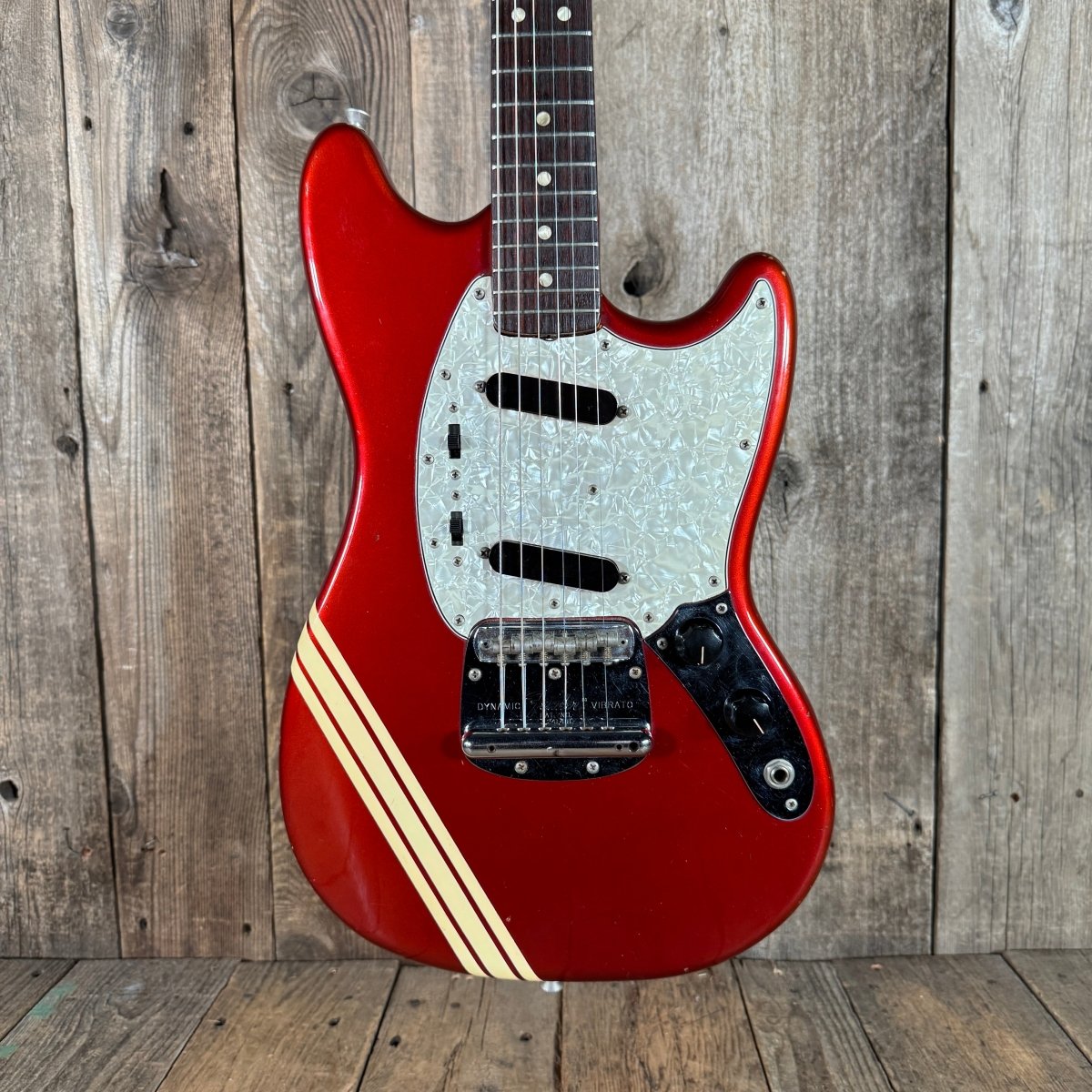 SOLD - Fender Mustang 1972 Competition Red - Mahar's Vintage Guitars