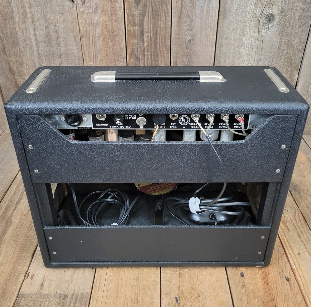 SOLD - Fender Princeton Reverb Black Panel AA764 1967 Clean and All Original Vintage Amp - Mahar's Vintage Guitars