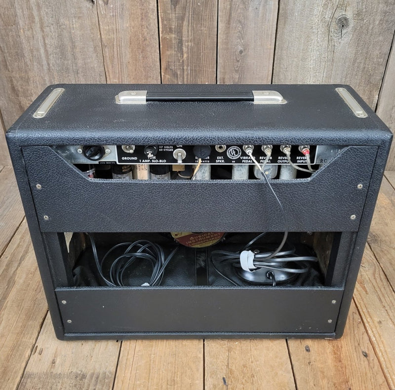 SOLD - Fender Princeton Reverb Black Panel AA764 1967 Clean and All Original Vintage Amp - Mahar's Vintage Guitars