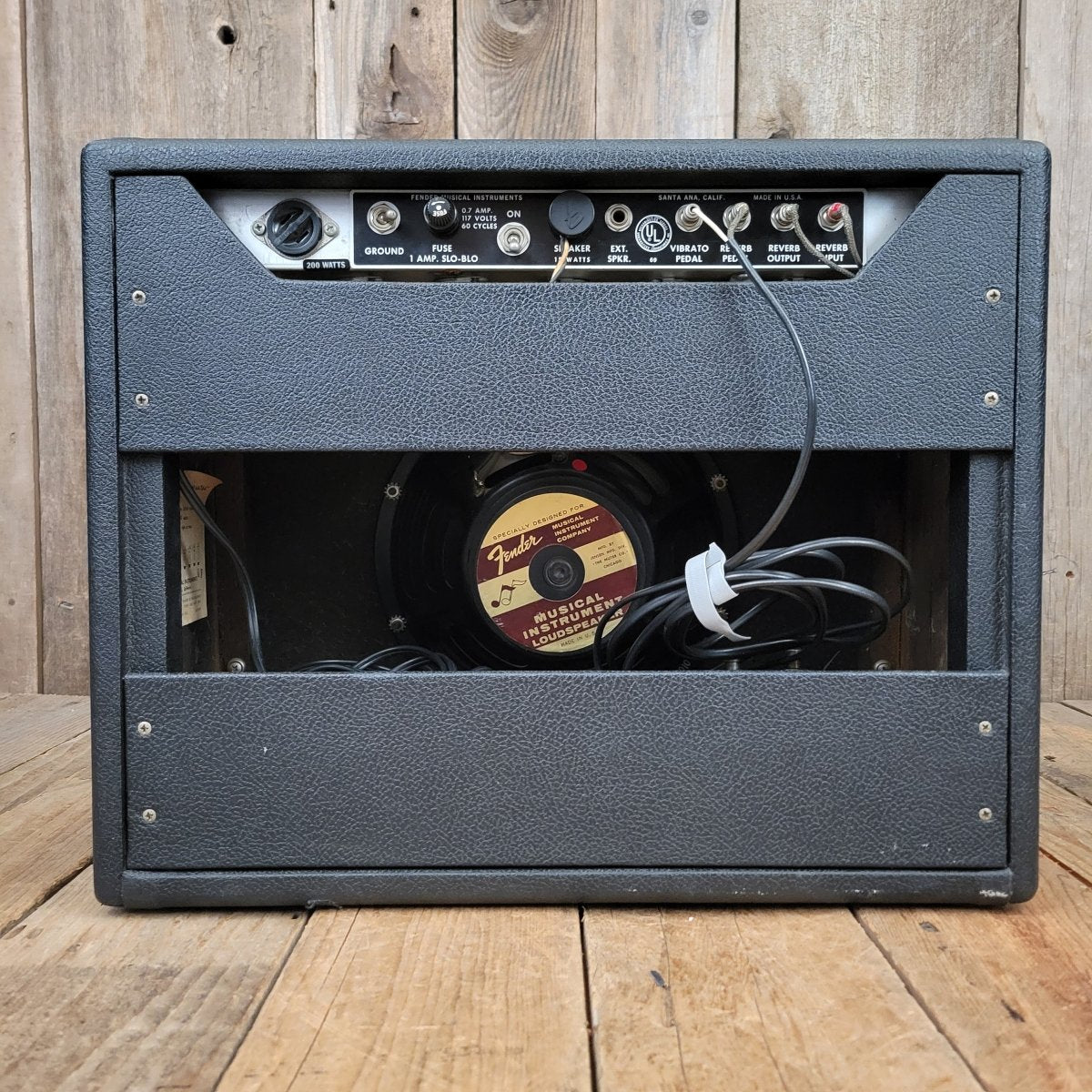 SOLD - Fender Princeton Reverb Black Panel AA764 1967 Clean and All Original Vintage Amp - Mahar's Vintage Guitars