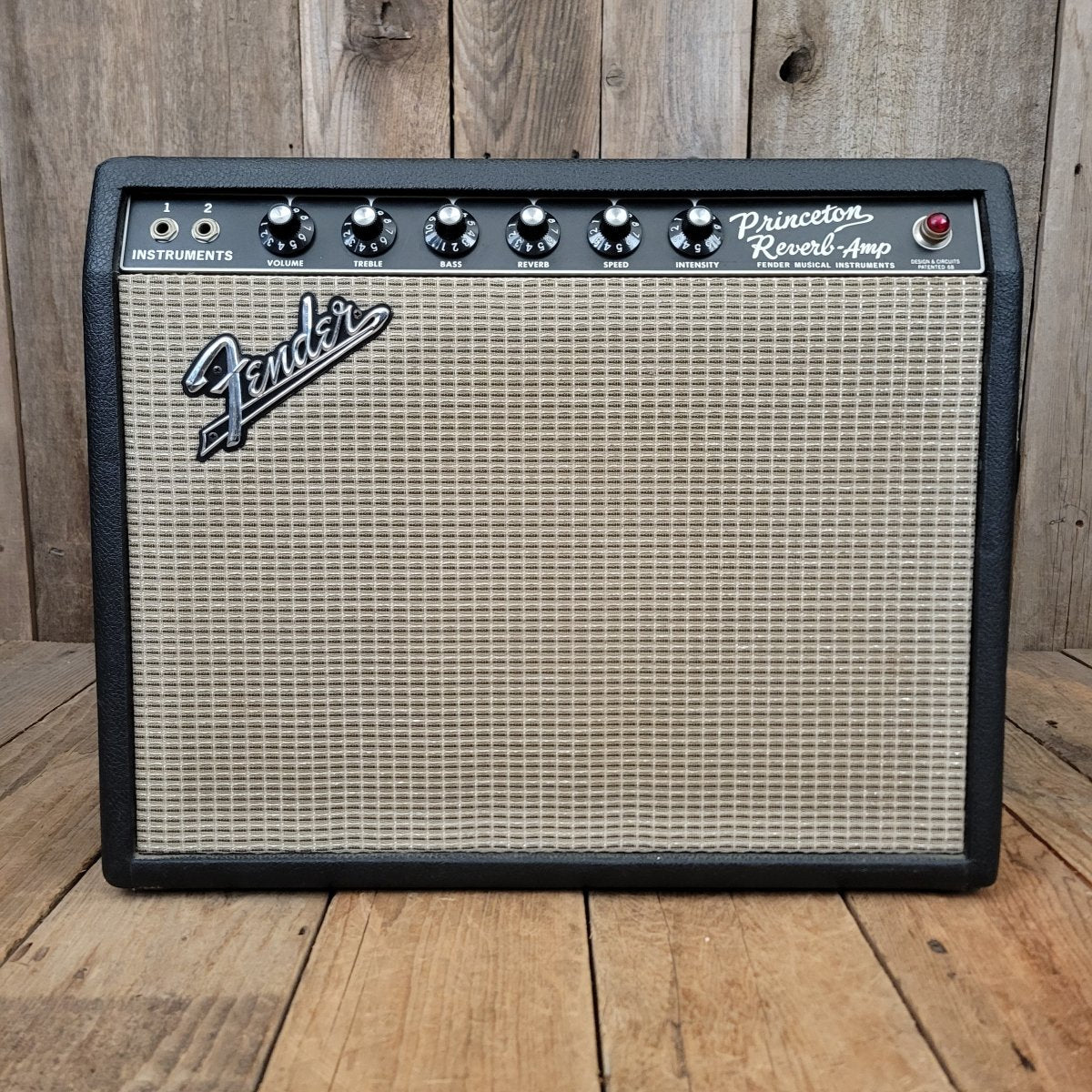 SOLD - Fender Princeton Reverb Black Panel AA764 1967 Clean and All Original Vintage Amp - Mahar's Vintage Guitars