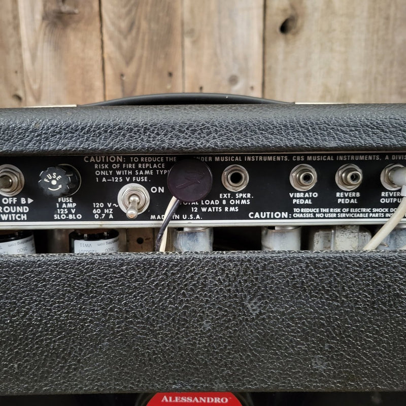 SOLD - Fender Princeton Reverb Silverface 1980 - Mahar's Vintage Guitars