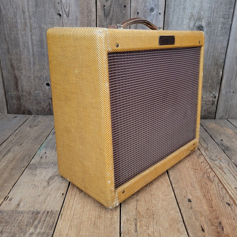 SOLD - Fender Princeton Tweed 5E2 1955 Rare Early Narrow Panel Variant Large Cabinet - Mahar's Vintage Guitars