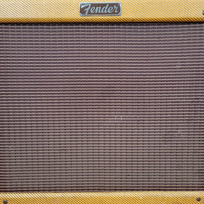 SOLD - Fender Princeton Tweed 5E2 1955 Rare Early Narrow Panel Variant Large Cabinet - Mahar's Vintage Guitars