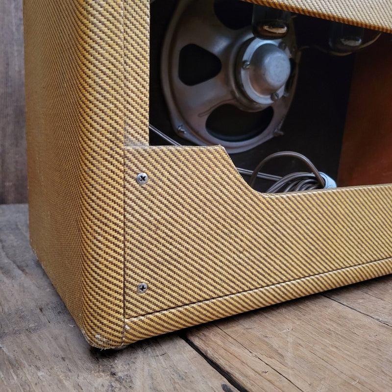 SOLD - Fender Princeton Tweed 5E2 1955 Rare Early Narrow Panel Variant Large Cabinet - Mahar's Vintage Guitars